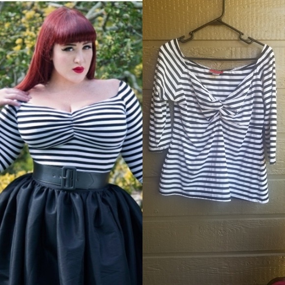 Pinup Couture Tops - Deadly Dames jailbird top